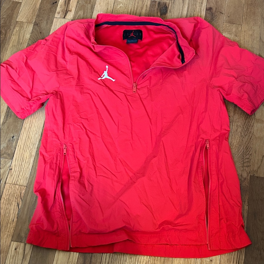 Jordan Red Half-Zip Jacket